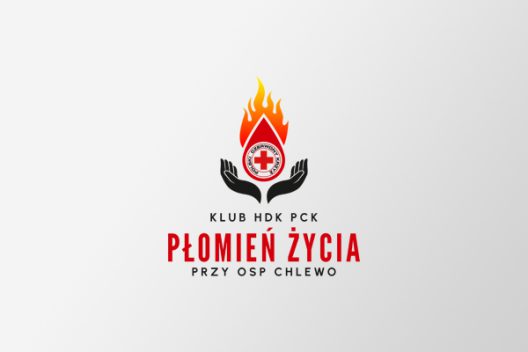 Logo HDK PCK Płomień Życia