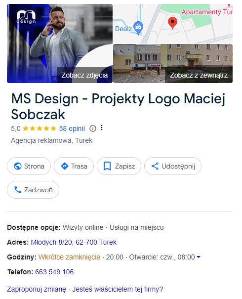 Pozycjonowanie wizytówek Google